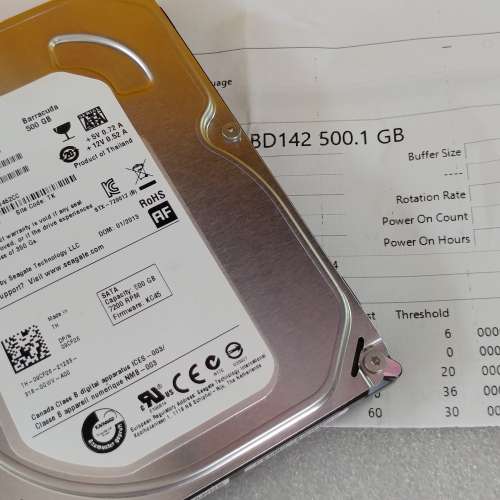 Seagate 500GB HDD