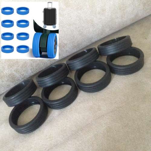 ✈️ Luggage / Chair Wheel Protector 8pc/set BLACK NEW 全新 輪子保護套  行李箱...