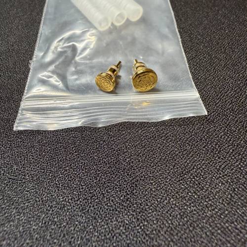 黃銅PVD鍍金雙層耳機孔防塵塞(3.5mm, 4.4mm)