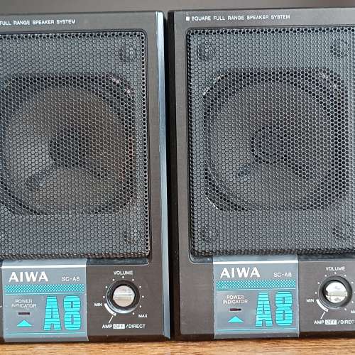 AIWA 小型有源/無源喇叭ー對