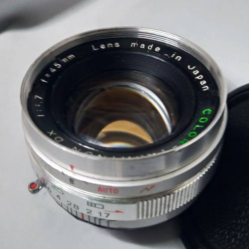 Yashica 45mm  F1.7  Color-Yashinon DX  已改m42 螺絲牙(要配合 對焦筒用)