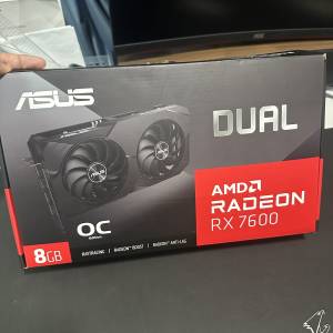 Asus dual Rx7600 8gb 港行齊盒單 傳統性能勁過4060