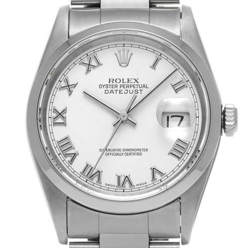 Datejust 16200 White Men's Watch