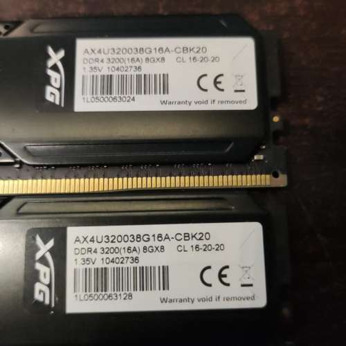ADATA GAMMIX D20 DDR4 3200 8GB x2 共16GB  Desktop Ram