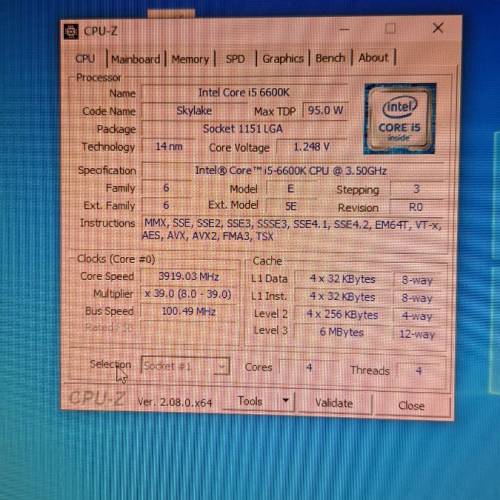 Intel Core i5 6600K