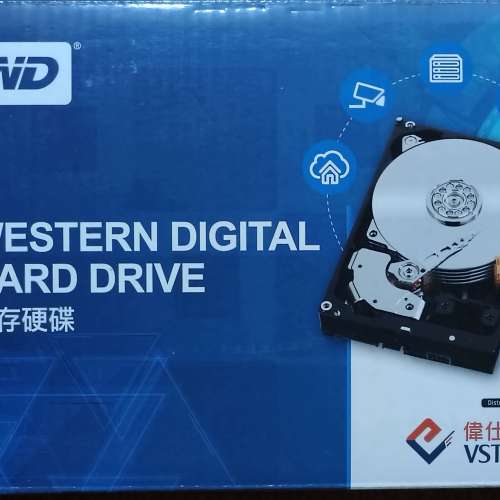 3.5” WD 2TB WD20PURX 有盒