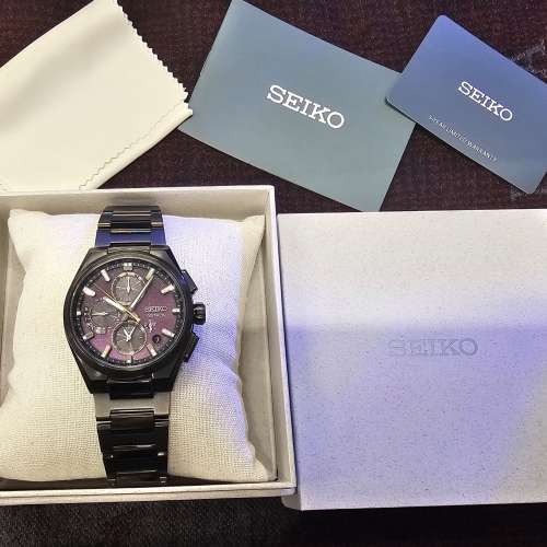 Seiko Astron GPS Solar limited edition 紫星空全球限量版，人造衛星定位太陽能位