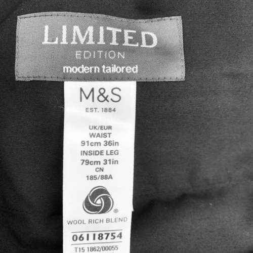 M&S 灰色男西裝上衣連長褲一套