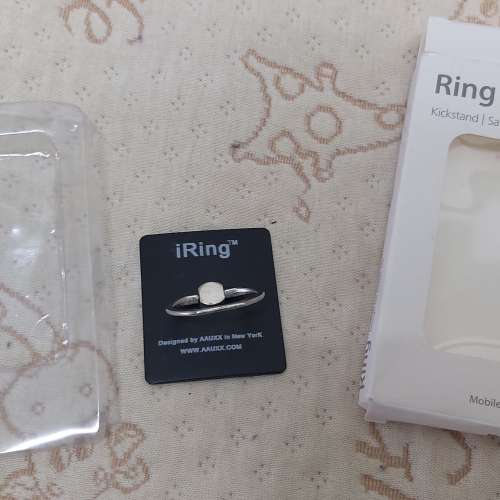 全新黑色手機指環扣 通用懶人指環 指扣 粘貼式平板支架 手機支架 手機扣子 手機殼指...