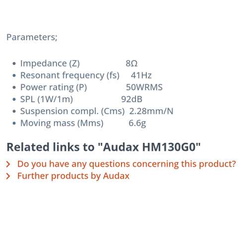 Burmester rondo 995 mk1中低音單元一對