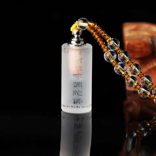 全新白水晶柱體吊墜 掛飾圓柱項鍊 飾物掛件 汽車掛件 車掛 裝飾掛 掛飾 擺設車飾掛...