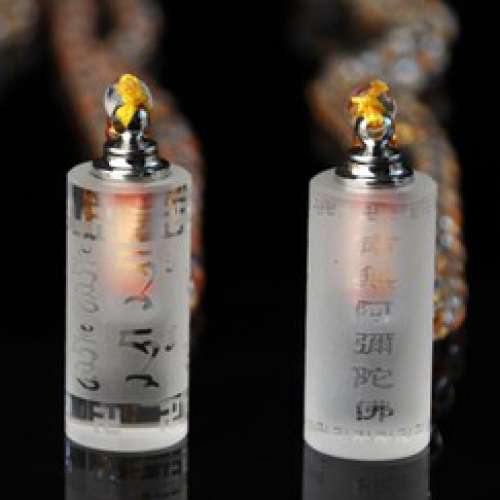 全新白水晶柱體吊墜 掛飾圓柱項鍊 飾物掛件 汽車掛件 車掛 裝飾掛 掛飾 擺設車飾掛...