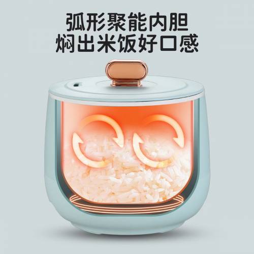 多啦A夢迷你電煮鍋電飯煲，小型家用多功能，1 - 2人用嘅智能細電飯煲電炒鑊。