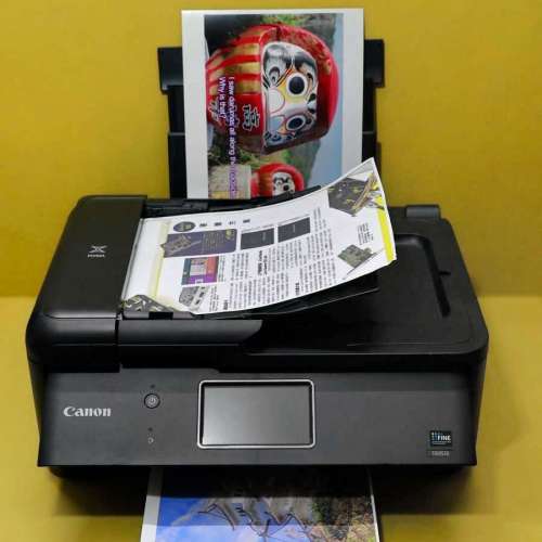 少用機入滿一套墨水5色780 781墨盒有快速雙面copy CANON TR8570 Scan Printer WIFI