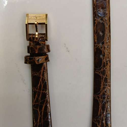 全新Vintage Longines 14mm Leather Strap w /12mm  Longines Buckle