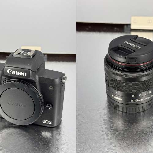 EOS M50 Mark II (黑) 連 EF-M 15-45mm 鏡頭 + Canon Speedlite 90EX
