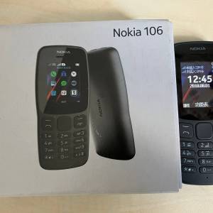 Nokia 106 Dual Slim 深灰色手機 有盒