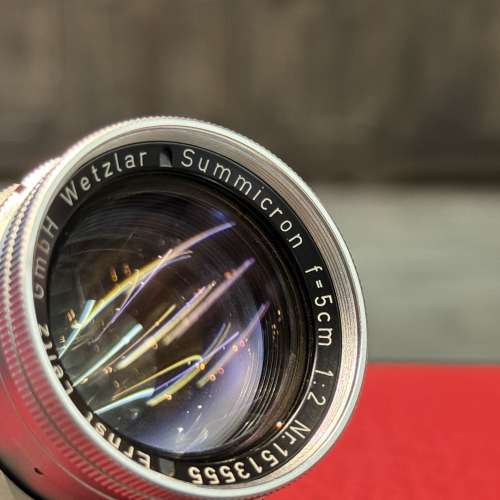 Leica Summicron v1 rigid 50mm f2 M lens with UV filter