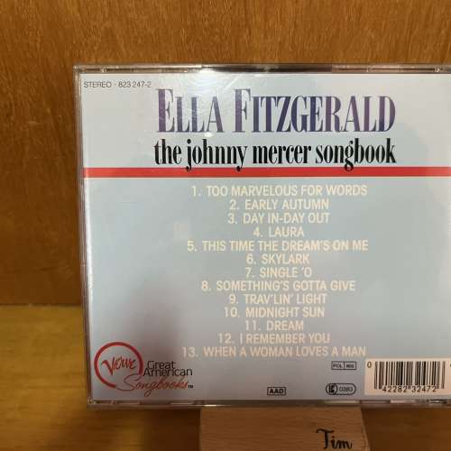 Fitzgerald Ella : Johnny Mercer Songbook 德版 銀圈 no ifpi