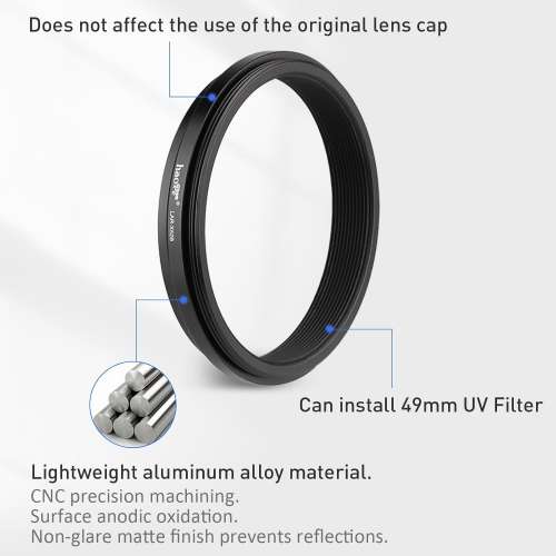 LAR-X52B Lens Filter Adapter Ring For Fujifilm X100VI / X1000V 用濾鏡接環