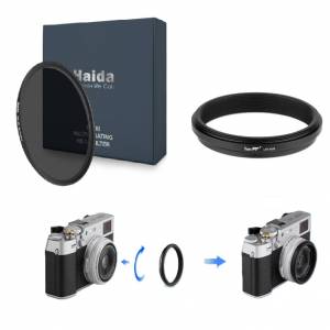 Haida 49mm Pro II MC ND 1.8 / ND64 Filter 6-Stop with LAR-X52B For X100VI