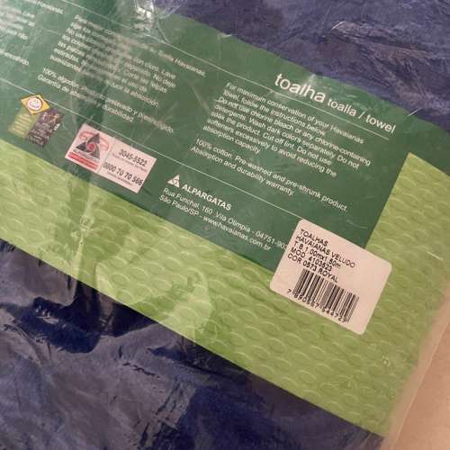 全新 Havaianas 浴巾 Towel 100% Cotton