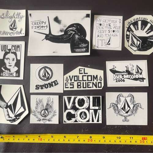 “包平郵”正宗Volcom stickers 透明貼紙 、防水防雪、可用於滑浪板, 滑雪板 滑板,...