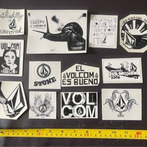 “包平郵”正宗Volcom stickers 透明貼紙 、防水防雪、可用於滑浪板, 滑雪板 滑板,...