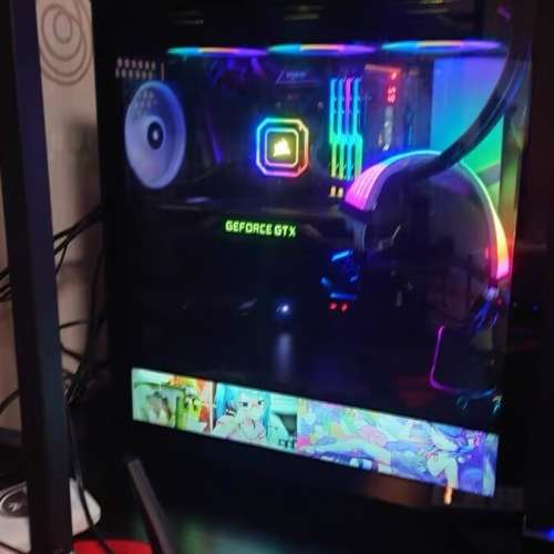 第 10代 Intel® Core™ i7處理器 台式水冷RGB電競電腦主機 ，高配16G 記憶體，電打...
