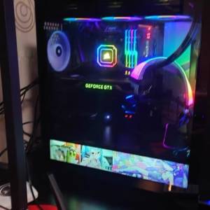 第 10代 Intel® Core™ i7處理器 台式水冷RGB電競電腦主機 ，高配16G 記憶體，電打...