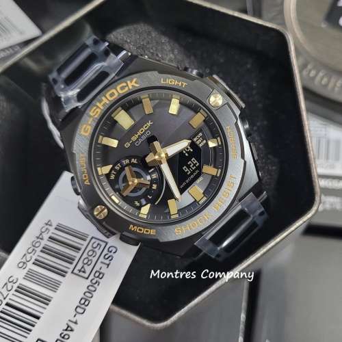 Montres Company 香港註冊公司(32年老店) 卡西歐 CASIO G-Steel 不鏽鋼錶帶 太陽能...