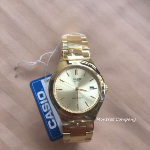 Montres Company 香港註冊公司(32年老店) 卡西歐 CASIO 金色不鏽鋼錶帶 MTP1170 MT...