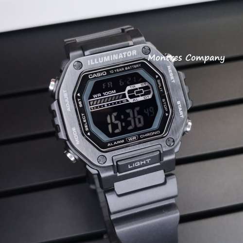 Montres Company 香港註冊公司 (32年老店) 卡西歐 CASIO 大錶徑 不鏽鋼錶帶 休閒風...