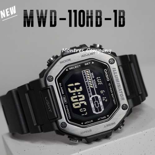 Montres Company 香港註冊公司 (32年老店) 卡西歐 CASIO 大錶徑 不鏽鋼錶帶 休閒風...