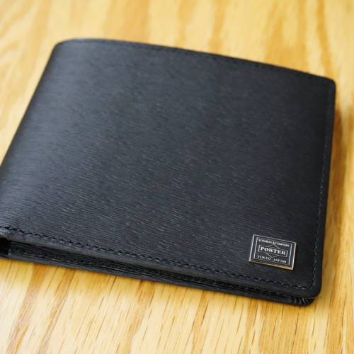 Porter Current Wallet 052-02211 吉田黑色壓紋牛皮銀包