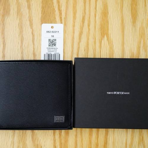 Porter Current Wallet 052-02211 吉田黑色壓紋牛皮銀包