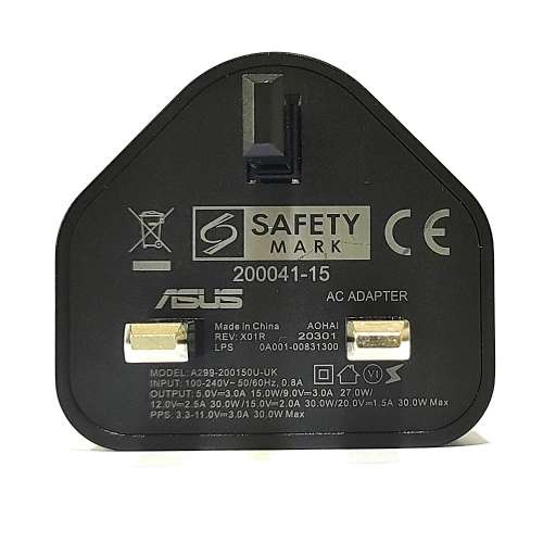全新 Asus 30W PD2.0 Quick Charger & Type C to Type C Cable