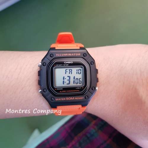 Montres Company 香港註冊公司(32年老店) 卡西歐 CASIO W218 W-218H-4B2 七年電池...