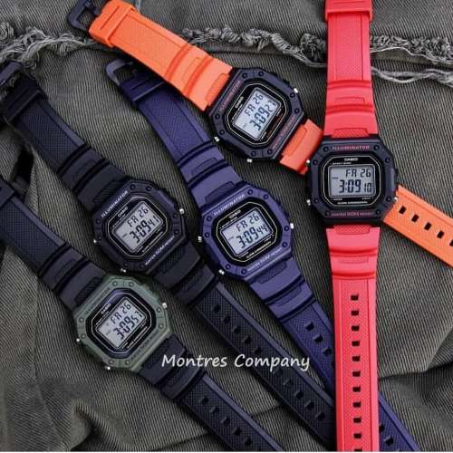 Montres Company 香港註冊公司(32年老店) 卡西歐 CASIO W218 W-218H-4B2 七年電池...