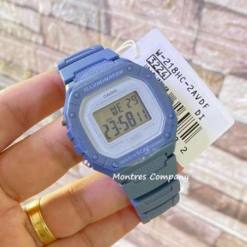 Montres Company 香港註冊公司(32年老店) 卡西歐 CASIO W218 W-218HC-2A 百搭款 標...
