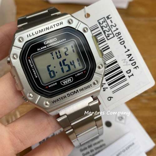 Montres Company 香港註冊公司(32年老店) 卡西歐 CASIO 不銹鋼金屬錶帶 W218 W-218...