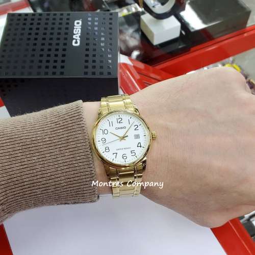 Montres Company 香港註冊公司 (32年老店) 卡西歐 CASIO 防水 不鏽鋼錶帶 MTPV002 ...