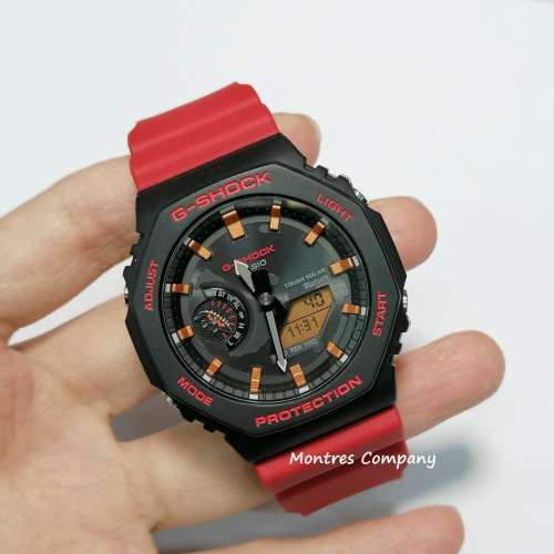 Montres Company 香港註冊公司 (32年老店) 卡西歐 CASIO G-SHOCK GA-B2100CD-1A4 紅...