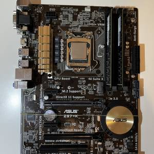 Intel i7 4790k, Asus Z97-K, Team ddr3 2*8GB 1600mhz ram