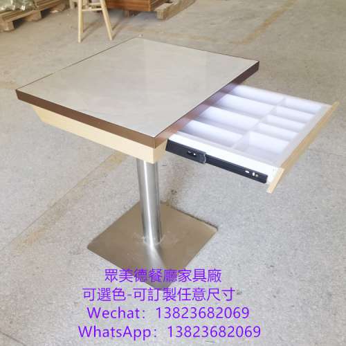 大理石餐檯傢俱訂造,餐館檯凳,茶餐廳飯臺table,專業傢俬訂製廠,櫃桶分隔抽屜餐檯訂...
