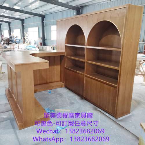 防火板收銀台訂造,茶水櫃訂做長條櫃子訂做,防火板茶水櫃訂製,木紋膠板碗碟櫃訂做,靠...