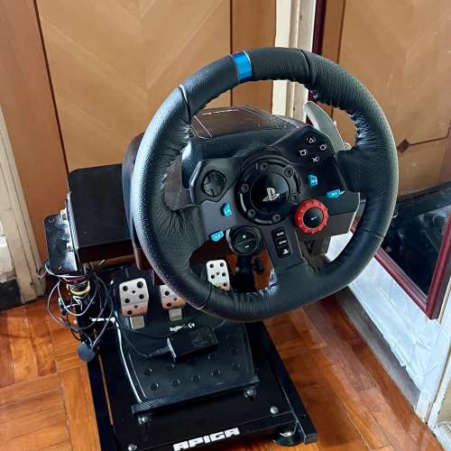 Logitech G29 軚盤連腳踏 送APIGA AP2車架    Logitech G29 racing wheel, floor p...
