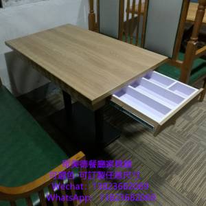 馬賽克桌面餐枱訂製,防火膠板抽屜餐桌訂製,四人位二人位餐枱訂做,港式茶餐冰室餐館...