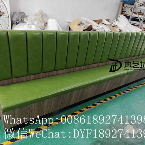 訂造防火皮革卡位沙發梳化,茶餐法式餐廳沙發座椅訂造,深圳傢私訂造工廠，靠墻梳化訂...