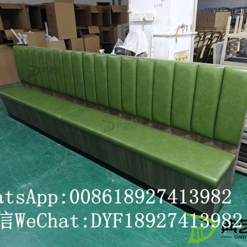 訂造防火皮革卡位沙發梳化,茶餐法式餐廳沙發座椅訂造,深圳傢私訂造工廠，靠墻梳化訂...